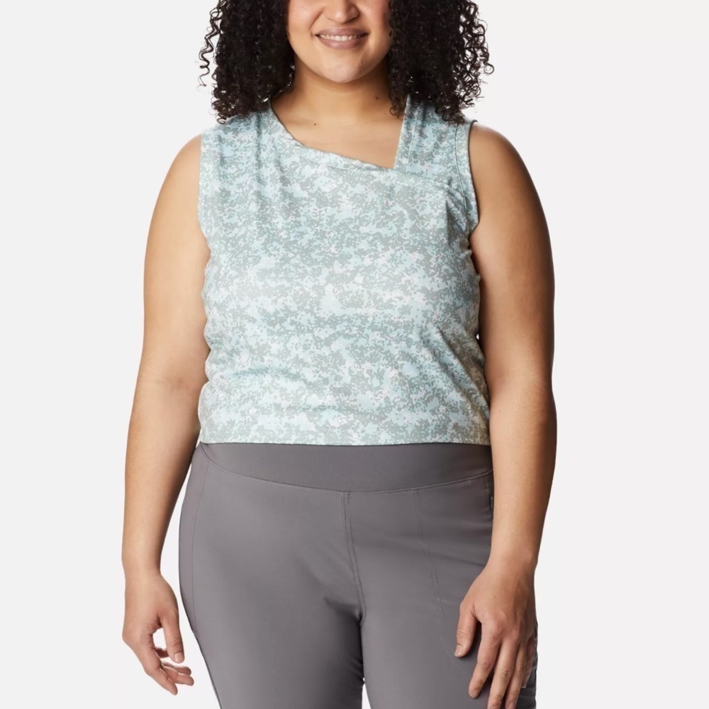 NWT Columbia Weekend Adventure™ Tank - Plus Size Chalk Dotty Disguise